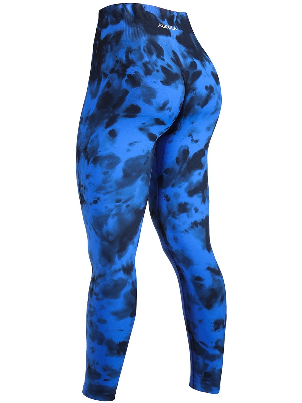 Aurora Kids Blue Tie-Dye High-Waist Leggings